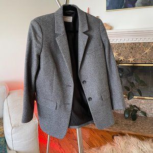 Everlane Grey Oversized Wool Blazer